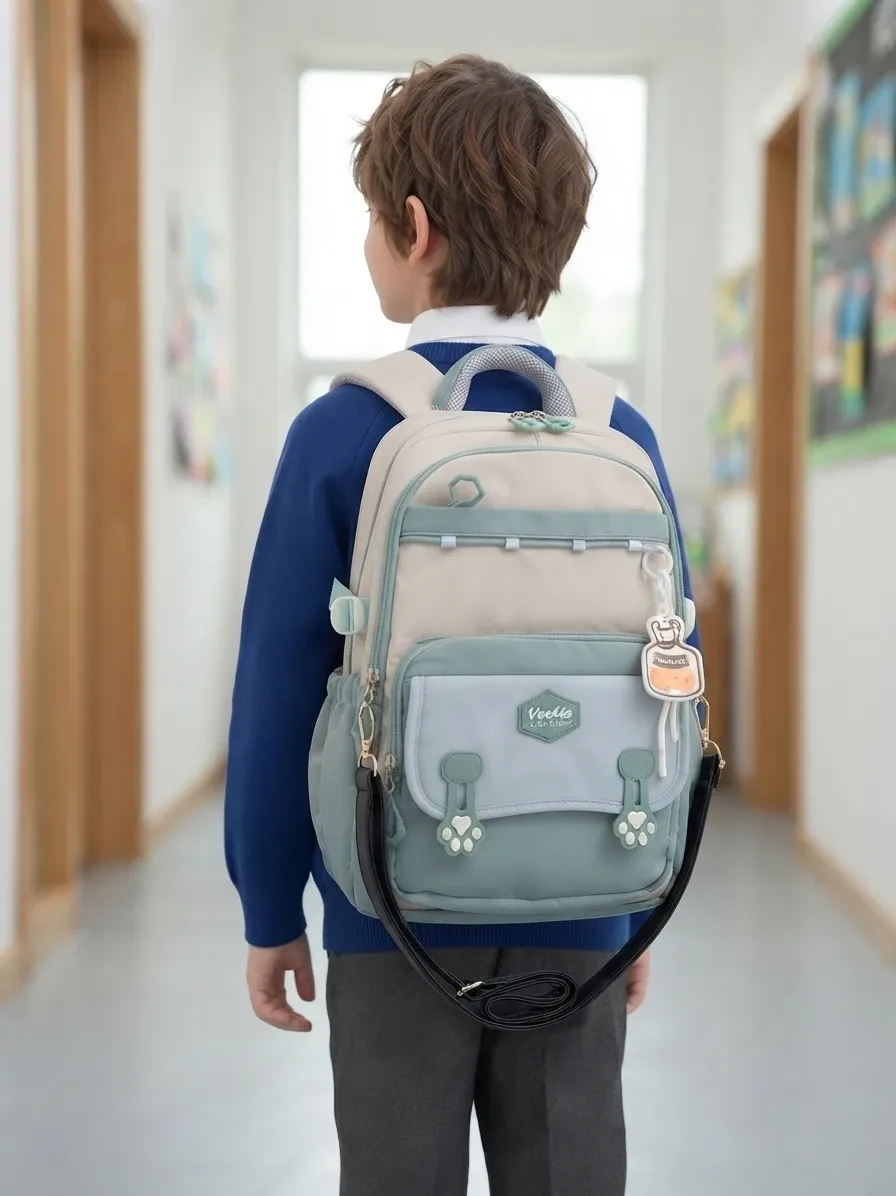 Çocuklar İçin Çok Amaçlı, Şık ve Fonksiyonel Okul ve Seyahat Sırt Çantası - Venti Quality Bags