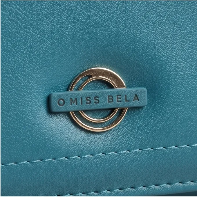 MISS.BELA Klipsli Mini Cüzdan — Petrol Mavisi 4